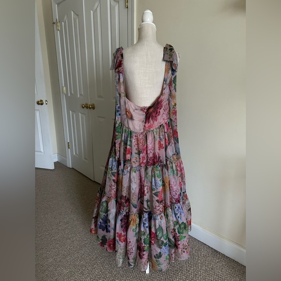 Anthropologie Geisha Designs Isabella Floral Midi Puffy Dress size XXL - Picture 5 of 11